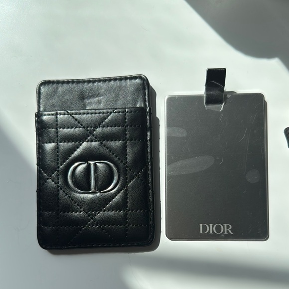 Dior Black Phone Card Holder with mirror - Picture 2 of 6